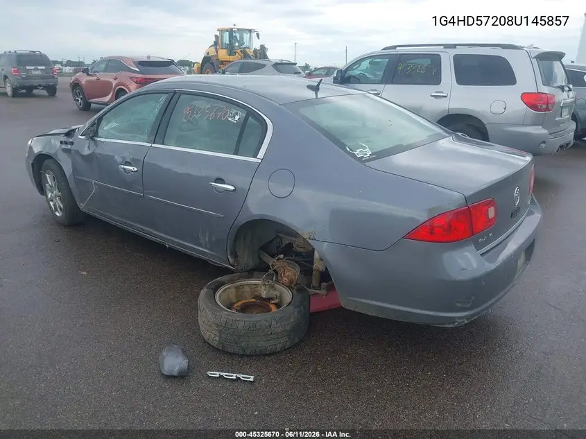 2008 Buick Lucerne Cxl VIN: 1G4HD57208U145857 Lot: 45325670