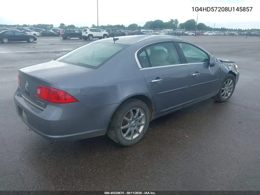 2008 Buick Lucerne Cxl VIN: 1G4HD57208U145857 Lot: 45325670