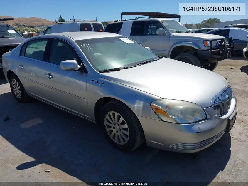 2008 Buick Lucerne Cx VIN: 1G4HP57238U106171 Lot: 45342736