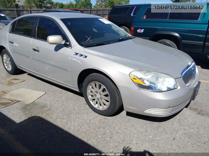 2008 Buick Lucerne Cx VIN: 1G4HP572X8U155643 Lot: 45360771