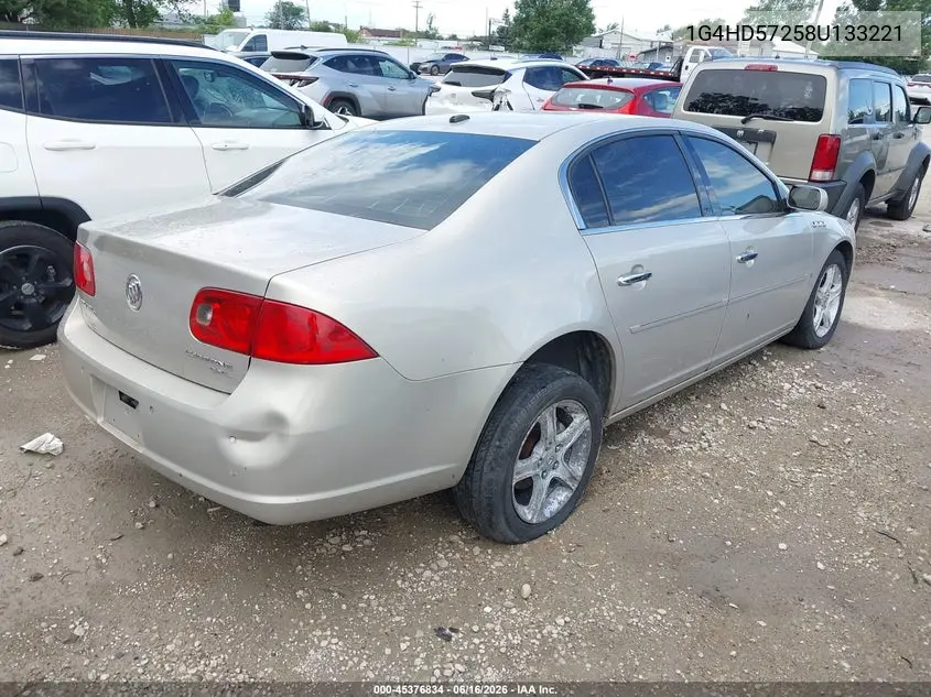 2008 Buick Lucerne Cxl VIN: 1G4HD57258U133221 Lot: 45376834