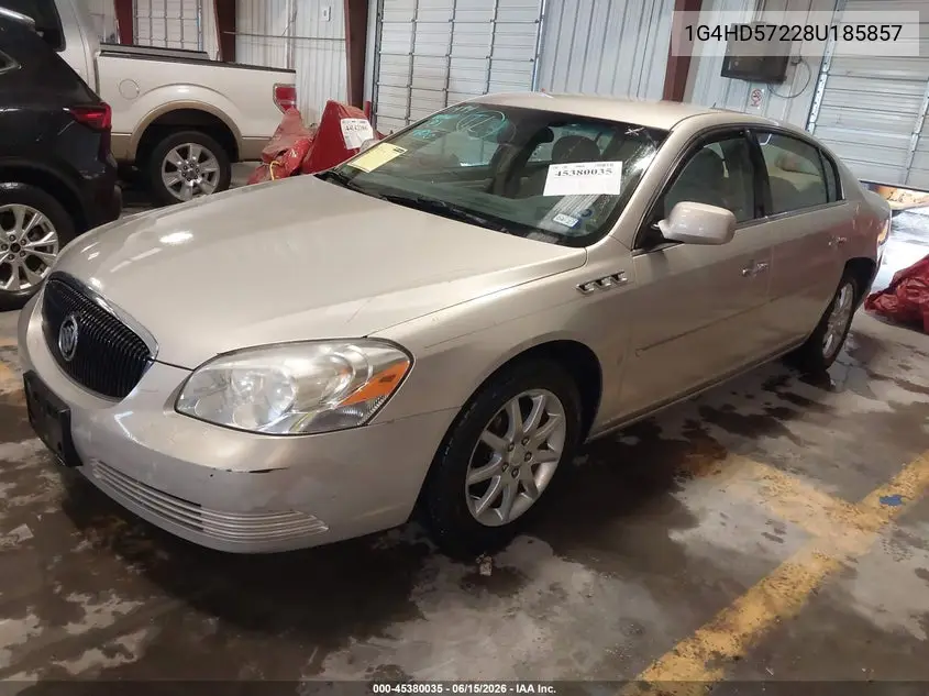 2008 Buick Lucerne Cxl VIN: 1G4HD57228U185857 Lot: 45380035