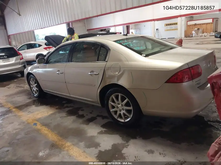 2008 Buick Lucerne Cxl VIN: 1G4HD57228U185857 Lot: 45380035