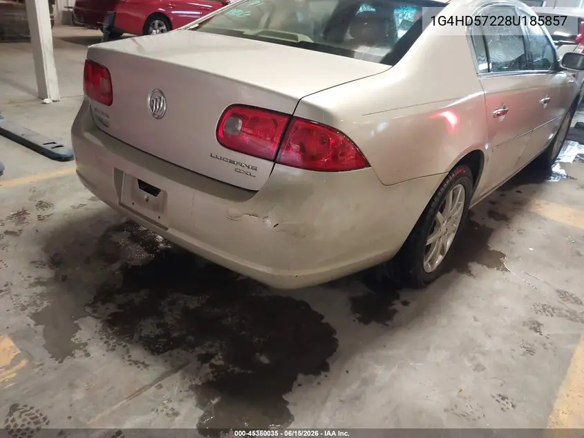 2008 Buick Lucerne Cxl VIN: 1G4HD57228U185857 Lot: 45380035