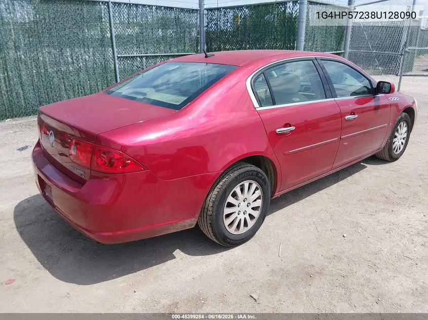 2008 Buick Lucerne Cx VIN: 1G4HP57238U128090 Lot: 45399284