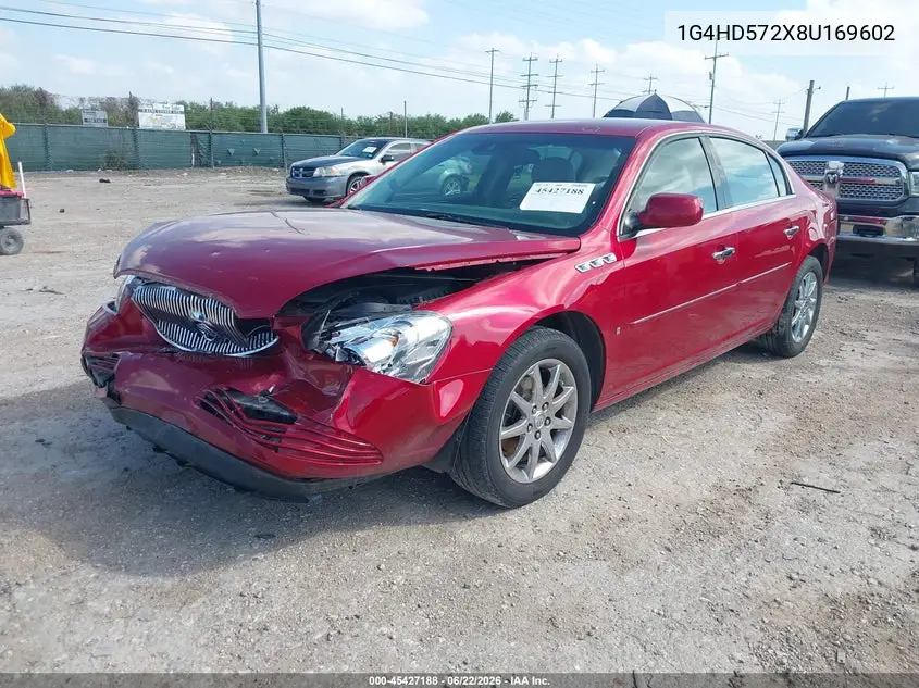 2008 Buick Lucerne Cxl VIN: 1G4HD572X8U169602 Lot: 45427188