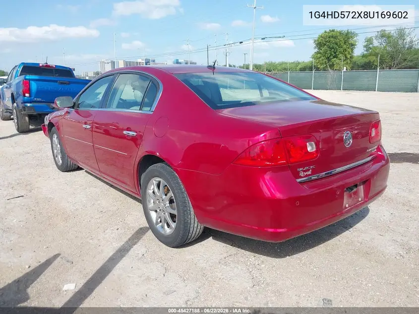 2008 Buick Lucerne Cxl VIN: 1G4HD572X8U169602 Lot: 45427188