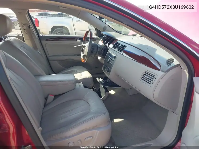 2008 Buick Lucerne Cxl VIN: 1G4HD572X8U169602 Lot: 45427188