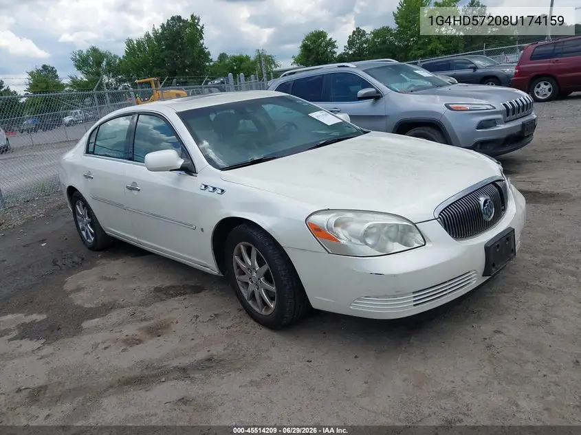 2008 Buick Lucerne Cxl VIN: 1G4HD57208U174159 Lot: 45514209