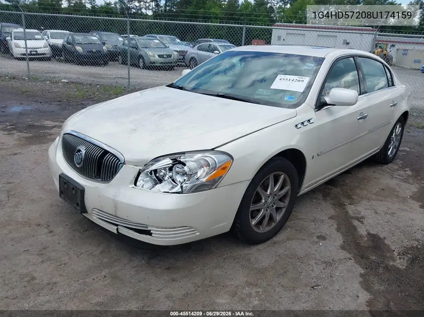 2008 Buick Lucerne Cxl VIN: 1G4HD57208U174159 Lot: 45514209