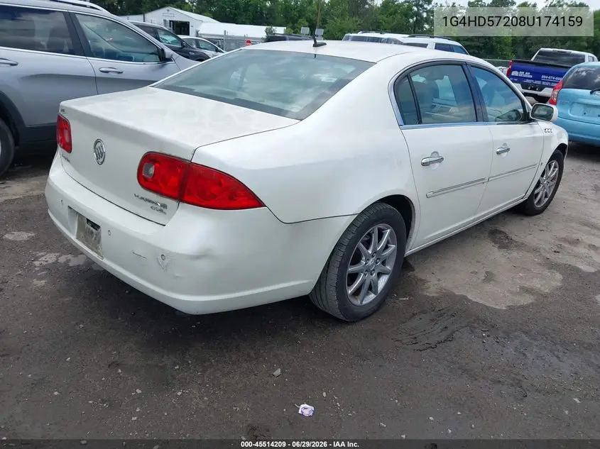 2008 Buick Lucerne Cxl VIN: 1G4HD57208U174159 Lot: 45514209