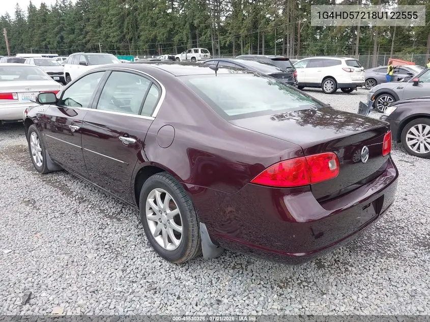 2008 Buick Lucerne Cxl VIN: 1G4HD57218U122555 Lot: 45530326