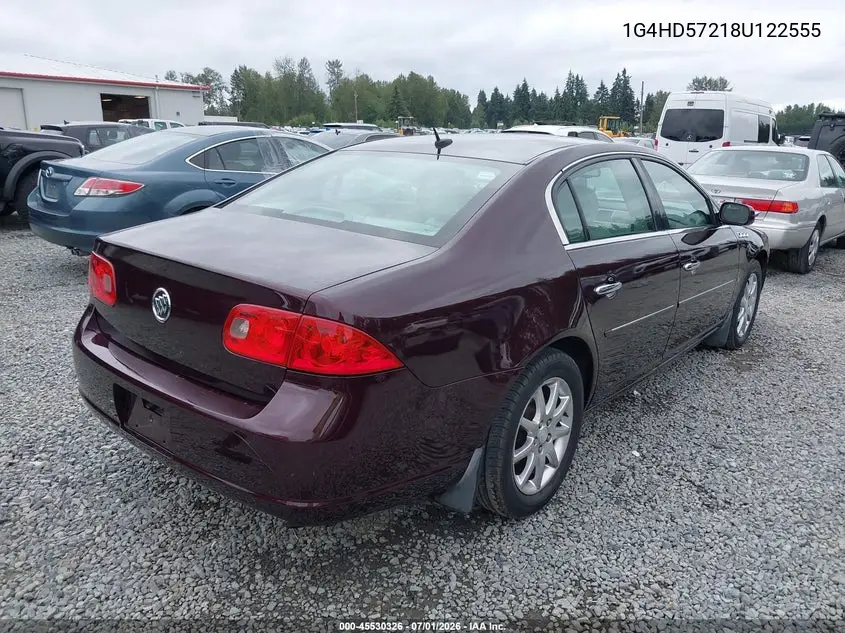 2008 Buick Lucerne Cxl VIN: 1G4HD57218U122555 Lot: 45530326