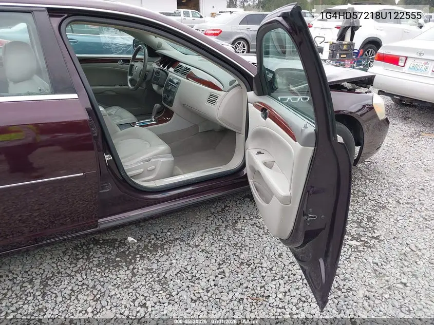 2008 Buick Lucerne Cxl VIN: 1G4HD57218U122555 Lot: 45530326
