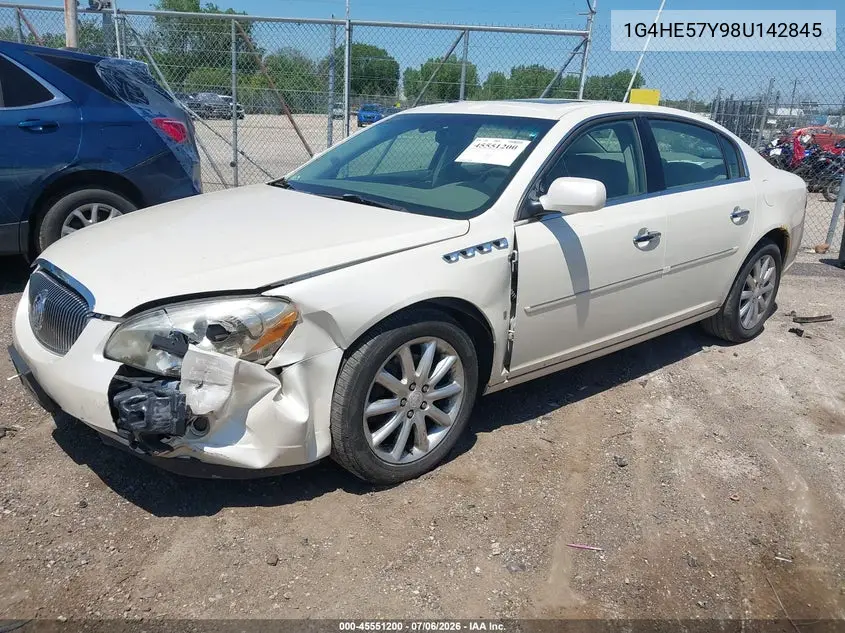 2008 Buick Lucerne Cxs VIN: 1G4HE57Y98U142845 Lot: 45551200