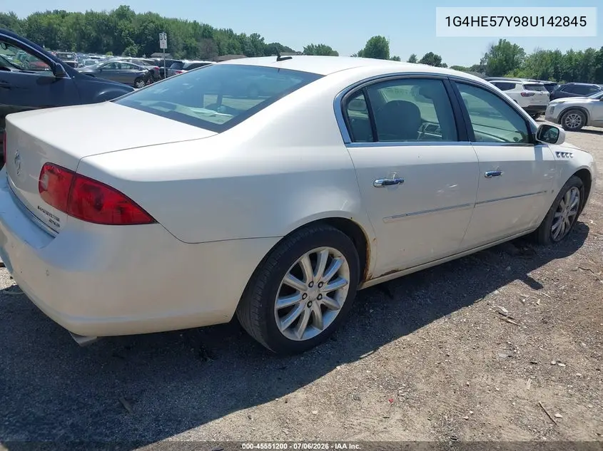2008 Buick Lucerne Cxs VIN: 1G4HE57Y98U142845 Lot: 45551200