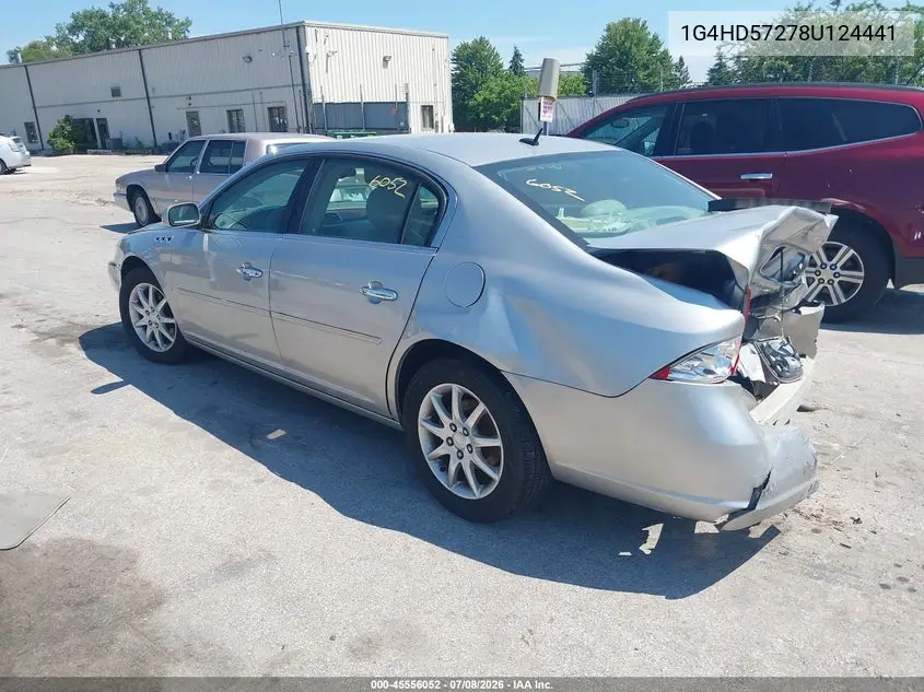 2008 Buick Lucerne Cxl VIN: 1G4HD57278U124441 Lot: 45556052
