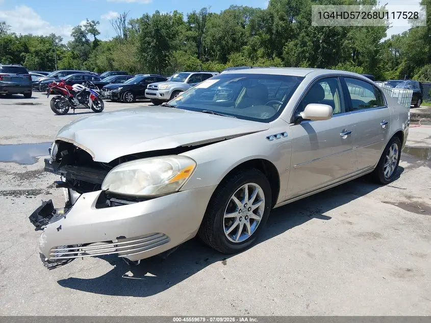 2008 Buick Lucerne Cxl VIN: 1G4HD57268U117528 Lot: 45559679