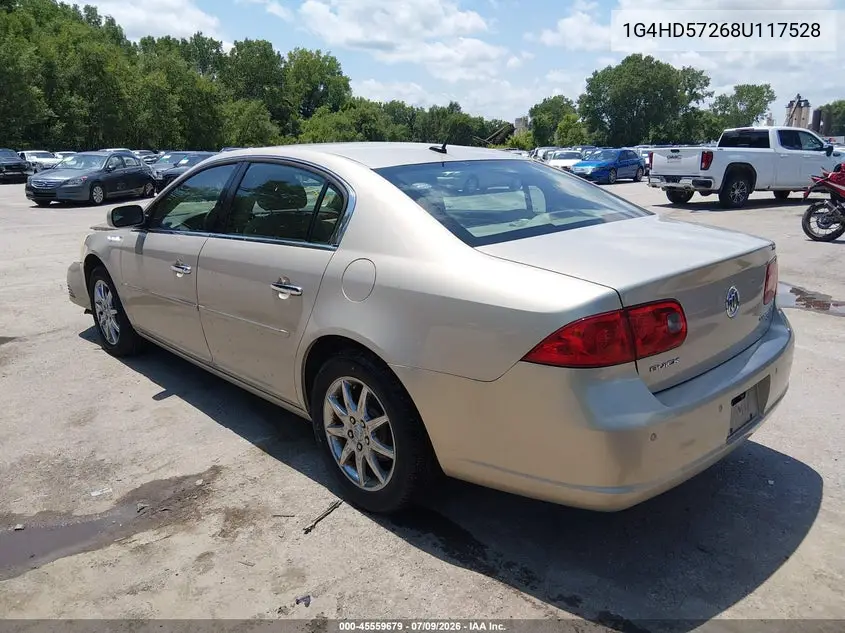 2008 Buick Lucerne Cxl VIN: 1G4HD57268U117528 Lot: 45559679