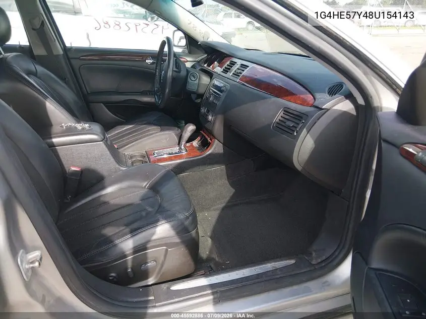 2008 Buick Lucerne Cxs VIN: 1G4HE57Y48U154143 Lot: 45592886