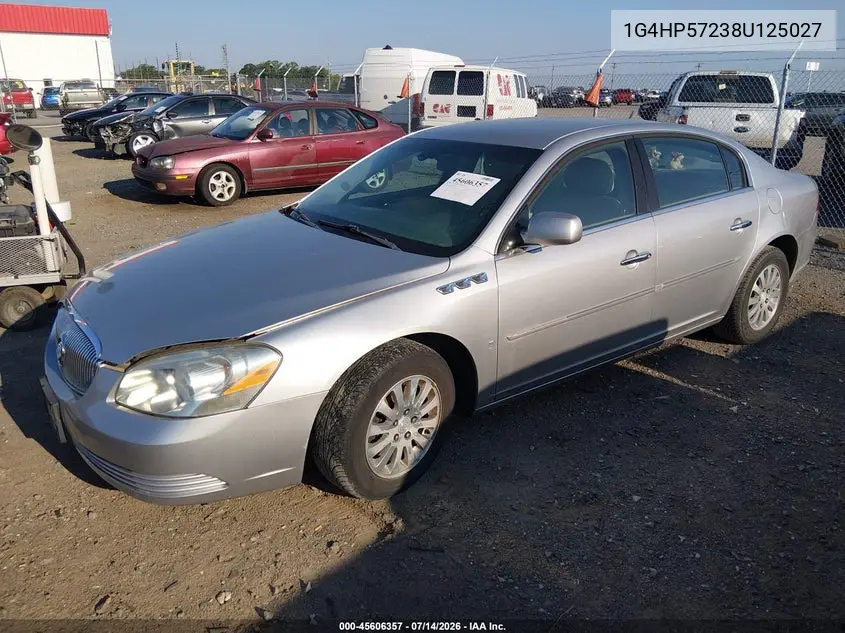 2008 Buick Lucerne Cx VIN: 1G4HP57238U125027 Lot: 45606357