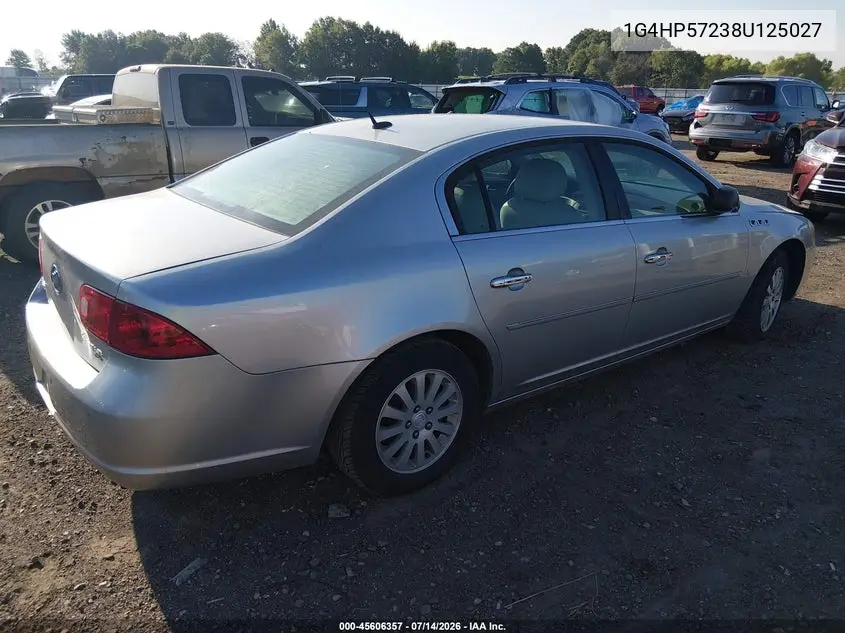 2008 Buick Lucerne Cx VIN: 1G4HP57238U125027 Lot: 45606357