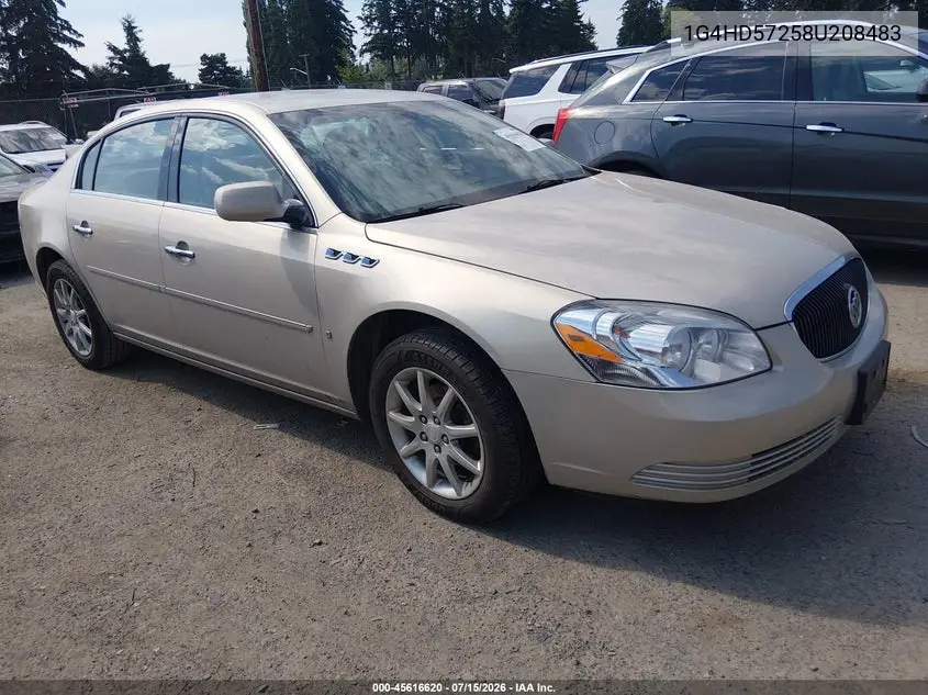 2008 Buick Lucerne Cxl VIN: 1G4HD57258U208483 Lot: 45616620