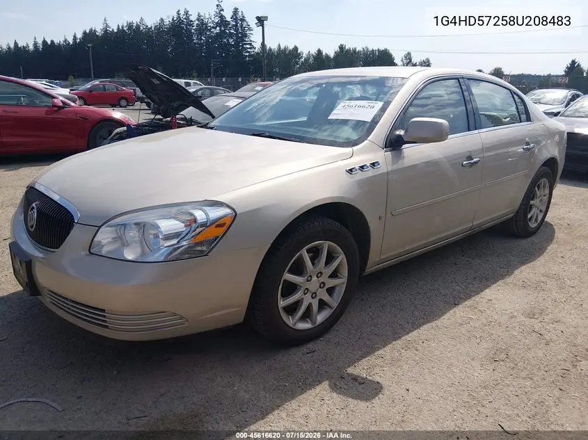 2008 Buick Lucerne Cxl VIN: 1G4HD57258U208483 Lot: 45616620