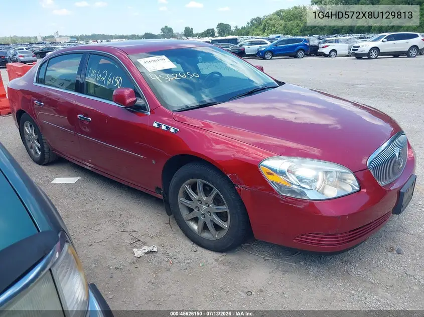 2008 Buick Lucerne Cxl VIN: 1G4HD572X8U129813 Lot: 45626150