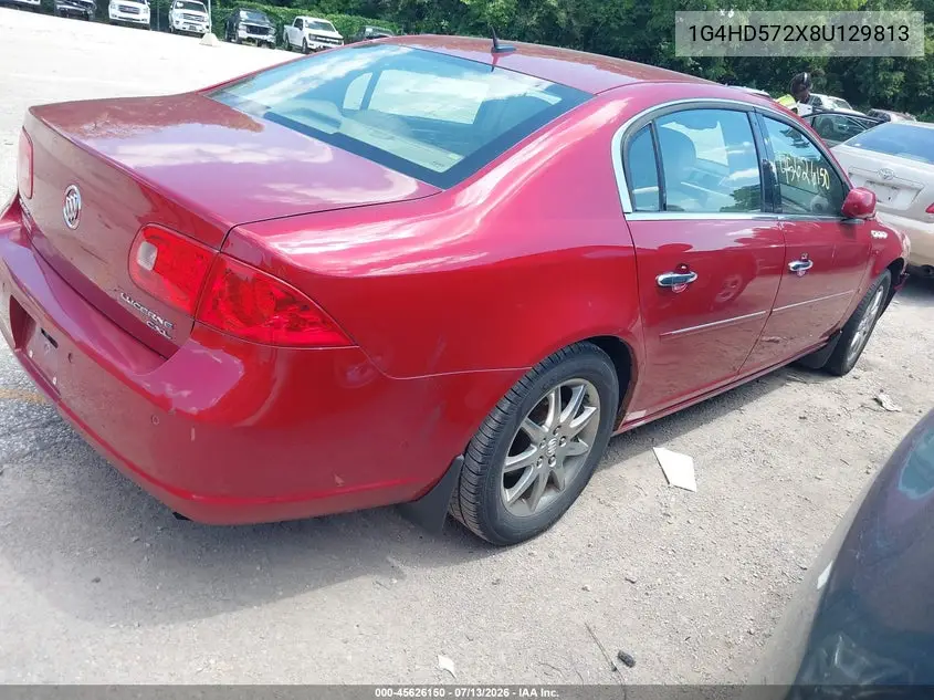 2008 Buick Lucerne Cxl VIN: 1G4HD572X8U129813 Lot: 45626150