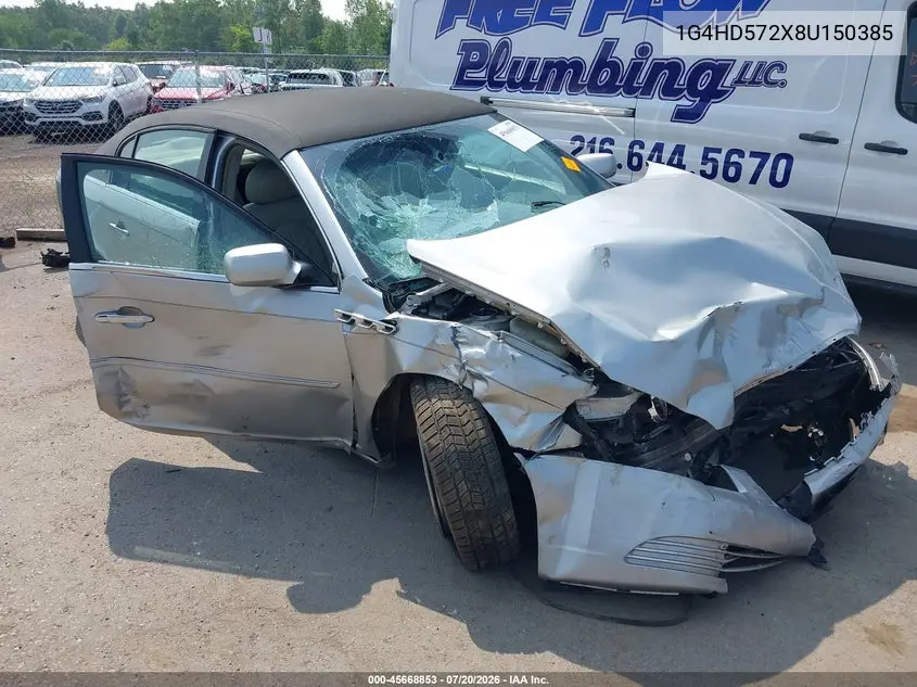 2008 Buick Lucerne Cxl VIN: 1G4HD572X8U150385 Lot: 45668853
