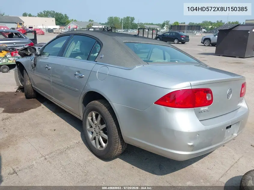 2008 Buick Lucerne Cxl VIN: 1G4HD572X8U150385 Lot: 45668853