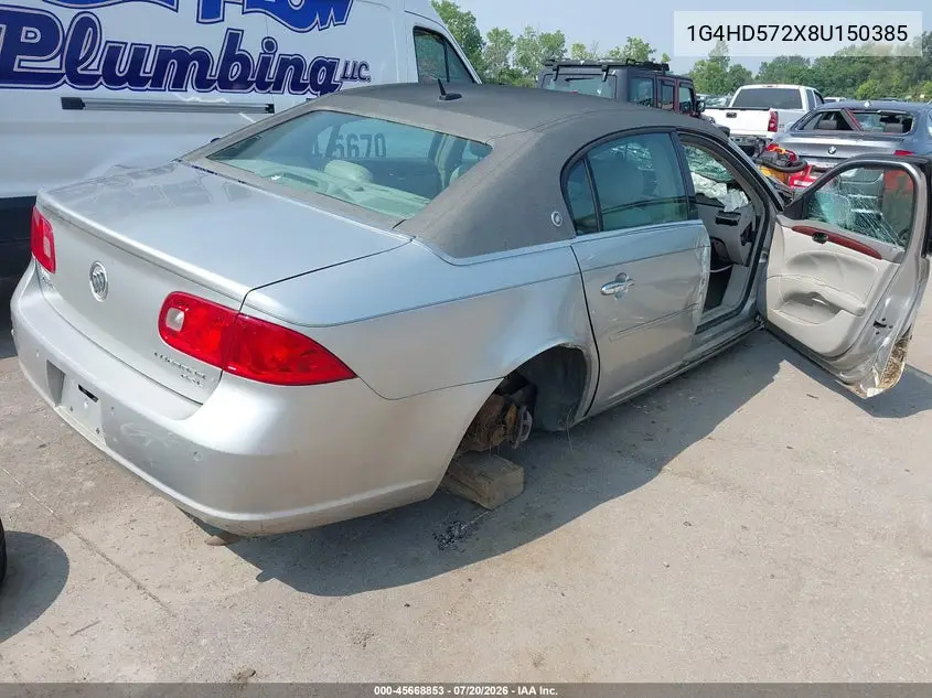 2008 Buick Lucerne Cxl VIN: 1G4HD572X8U150385 Lot: 45668853