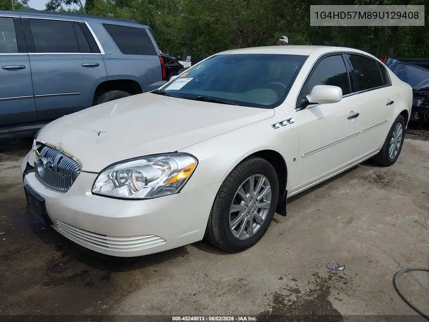 2009 Buick Lucerne Cxl-3 VIN: 1G4HD57M89U129408 Lot: 45248013