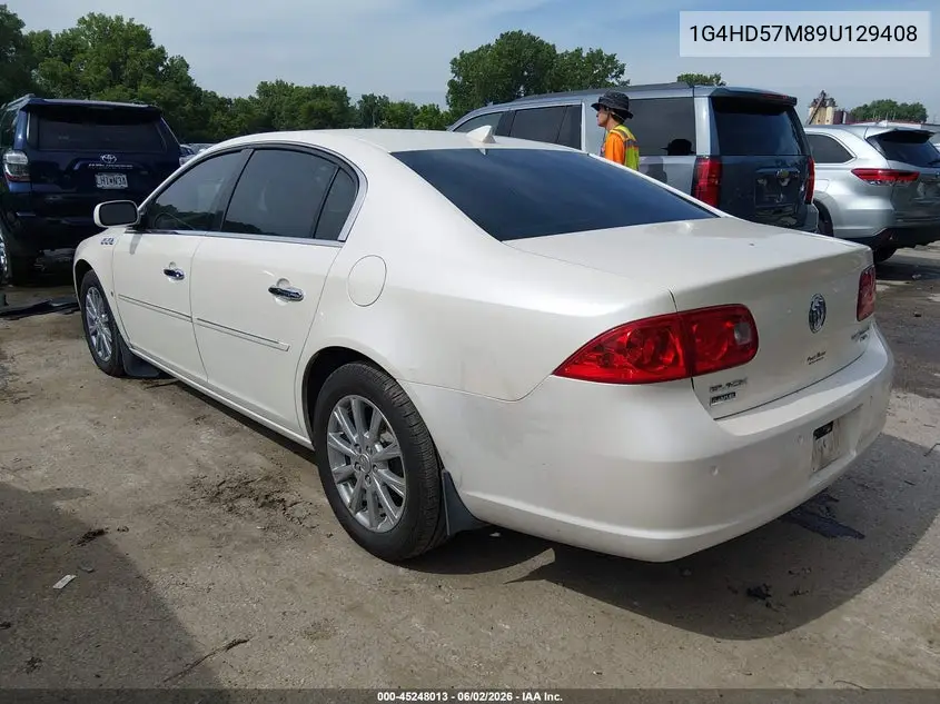 2009 Buick Lucerne Cxl-3 VIN: 1G4HD57M89U129408 Lot: 45248013