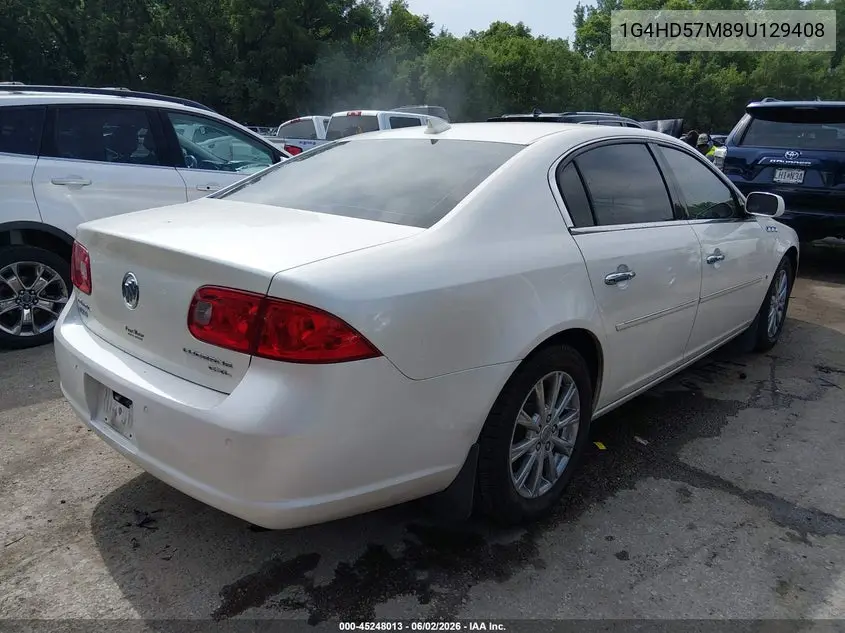 2009 Buick Lucerne Cxl-3 VIN: 1G4HD57M89U129408 Lot: 45248013