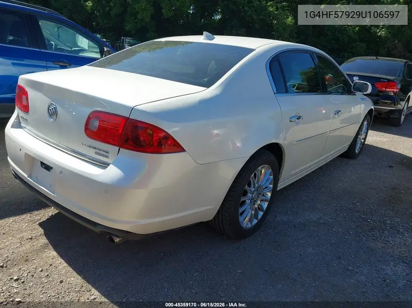2009 Buick Lucerne Super VIN: 1G4HF57929U106597 Lot: 45359170