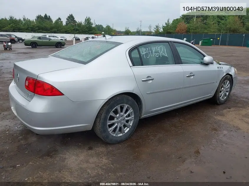 2009 Buick Lucerne Cxl-5 VIN: 1G4HD57M39U100043 Lot: 45476921