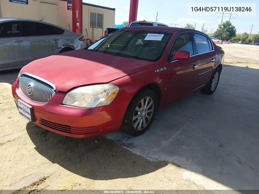 2009 Buick Lucerne Cxl VIN: 1G4HD57119U138246 Lot: 45498912