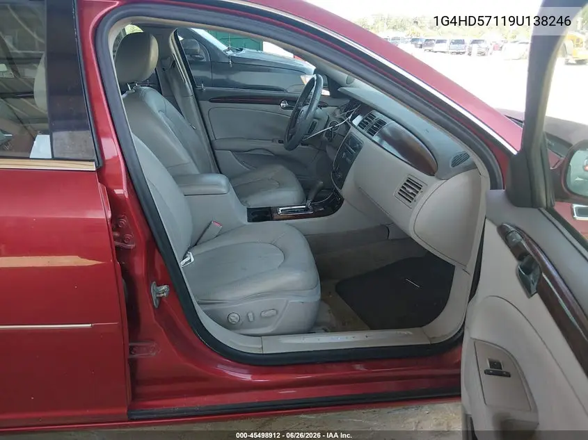 2009 Buick Lucerne Cxl VIN: 1G4HD57119U138246 Lot: 45498912