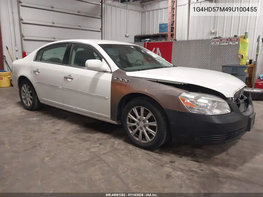 2009 Buick Lucerne Cxl VIN: 1G4HD57M49U100455 Lot: 45591352
