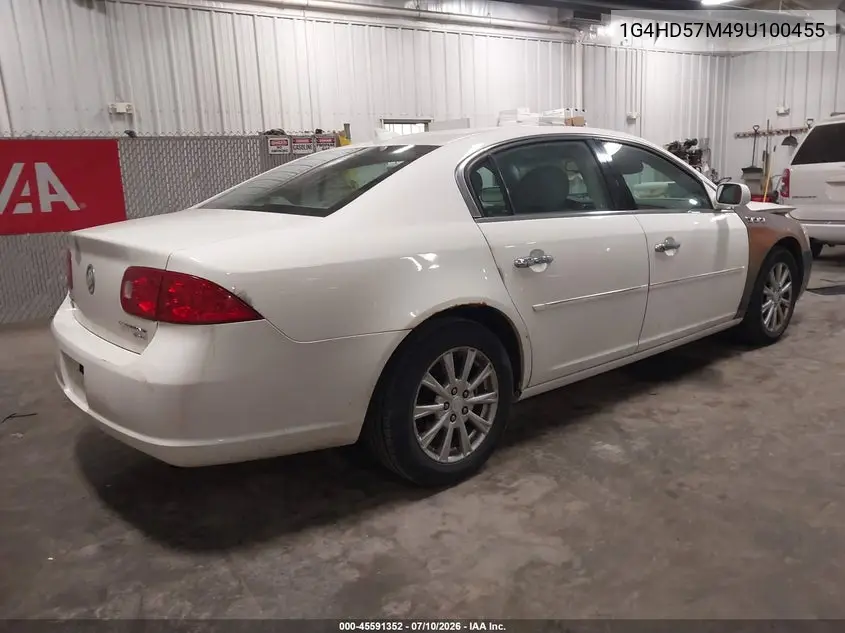 2009 Buick Lucerne Cxl VIN: 1G4HD57M49U100455 Lot: 45591352