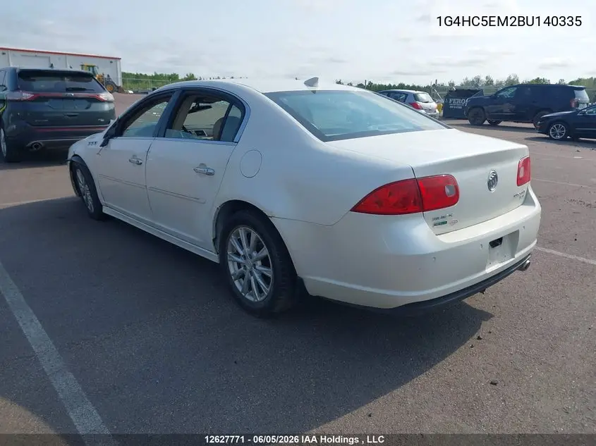 2011 Buick Lucerne Cxl VIN: 1G4HC5EM2BU140335 Lot: 12627771