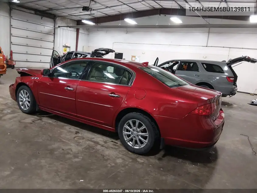 2011 Buick Lucerne Cxl Premium VIN: 1G4HJ5EM6BU139811 Lot: 45263247