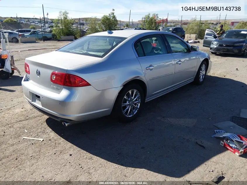 2011 Buick Lucerne Cxl Premium VIN: 1G4HJ5EM9BU143738 Lot: 45359253