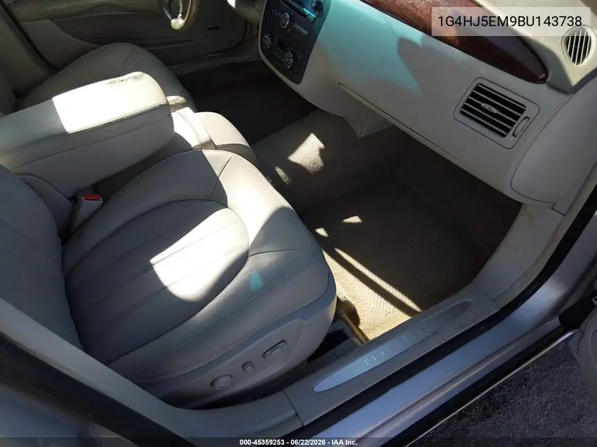 2011 Buick Lucerne Cxl Premium VIN: 1G4HJ5EM9BU143738 Lot: 45359253