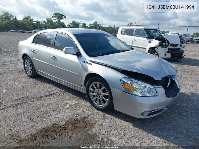 2011 Buick Lucerne Cxl Premium VIN: 1G4HJ5EM6BU141994 Lot: 45432129