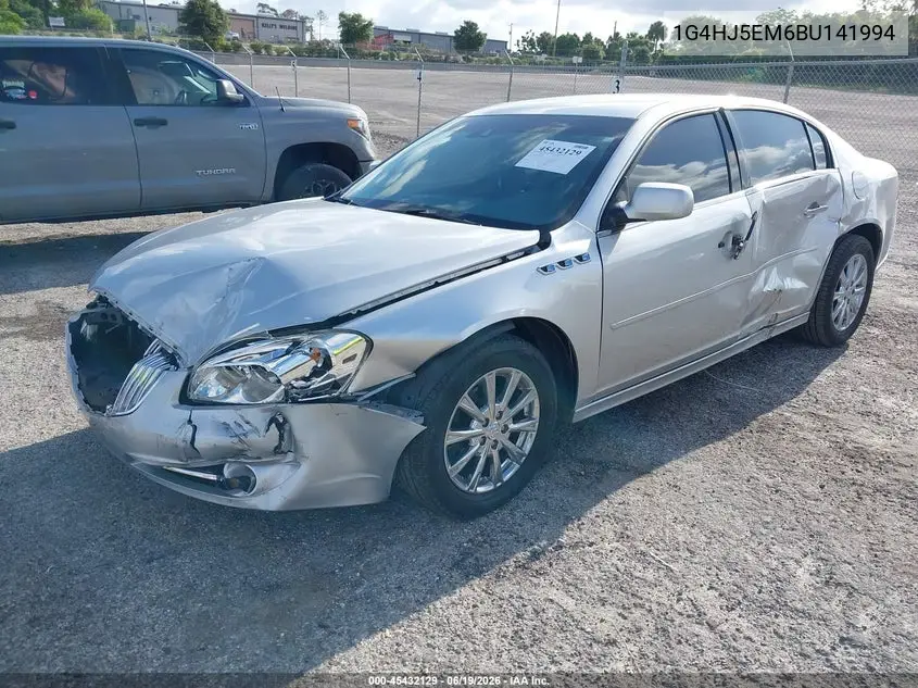 2011 Buick Lucerne Cxl Premium VIN: 1G4HJ5EM6BU141994 Lot: 45432129