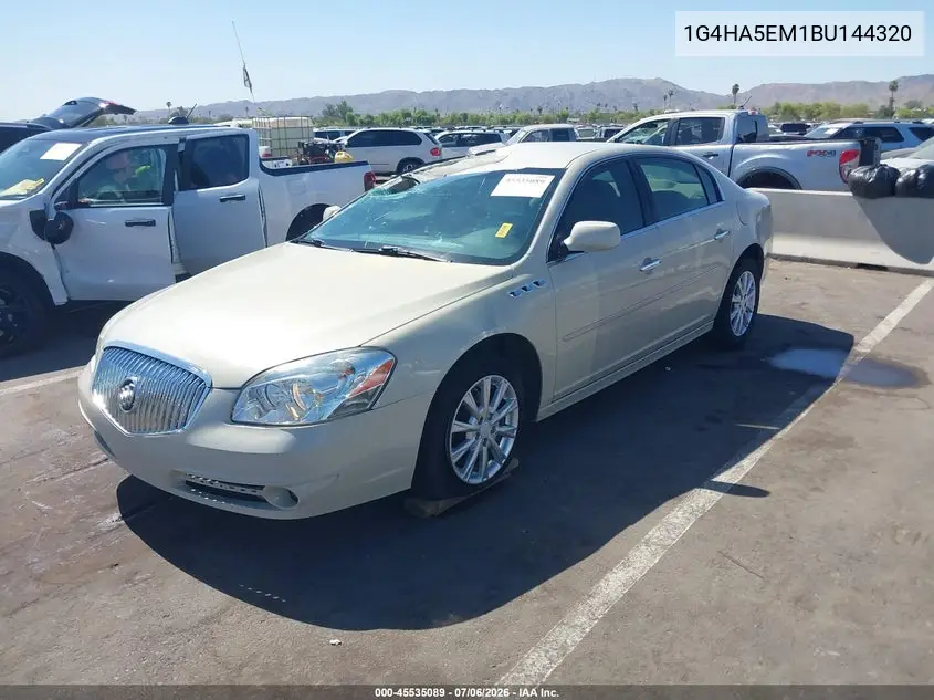 2011 Buick Lucerne Cx VIN: 1G4HA5EM1BU144320 Lot: 45535089