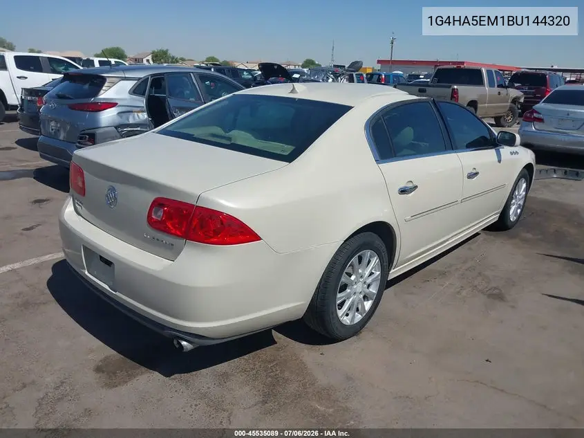 2011 Buick Lucerne Cx VIN: 1G4HA5EM1BU144320 Lot: 45535089